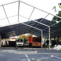 Progres pemasangan Tenda roder event Hut bayangkara 11 juli 2018 di Polda jatim (13)