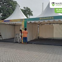 Pemasangan Tenda Sarnafil & Flooring di Gempol 2022