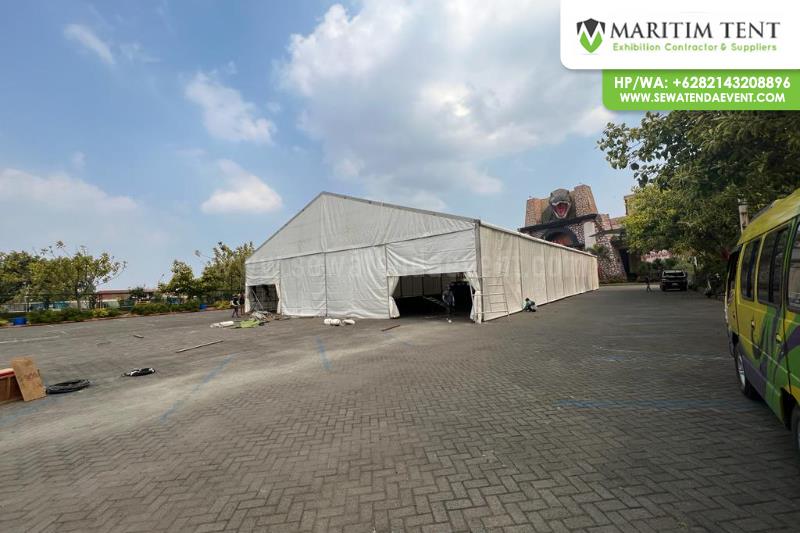 Pemasangan Tenda Roder Event di Jatim Park 3