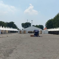 Pasang Tenda Sarnafil Event GOR Sidoarjo
