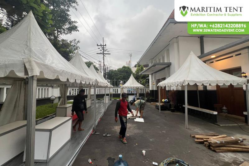 Tenda Roder Transparan dan Sarnafil Event KPPN Malang