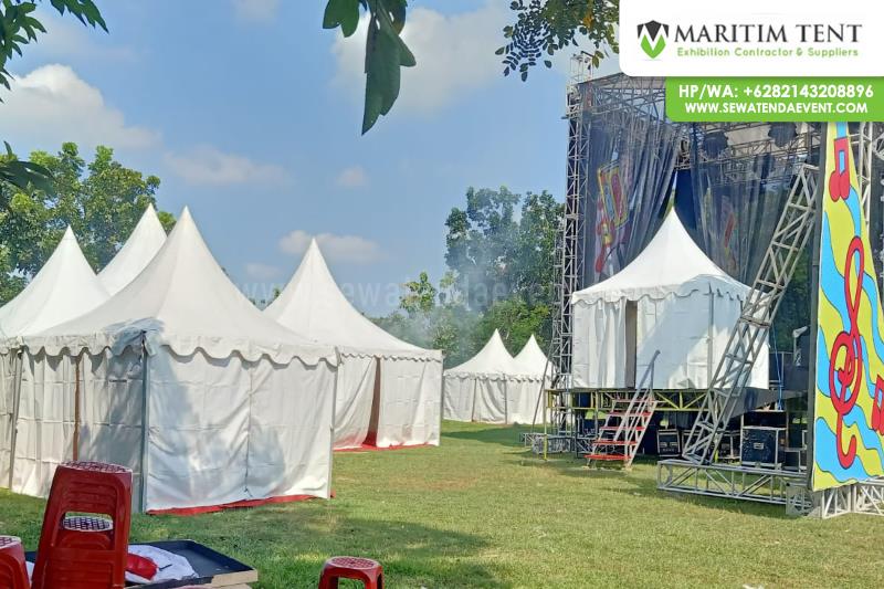 Pemasangan Tenda Sarnafil Event Cooltura Telkomsel di Bojonegoro