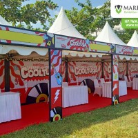 Pemasangan Tenda Sarnafil Event Cooltura Telkomsel di Bojonegoro