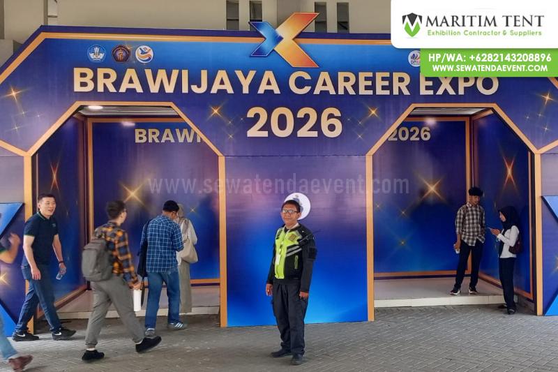 Pemasangan Partisi R8 Event Brawijaya Career Expo 2026