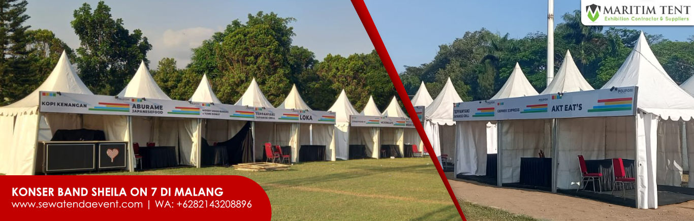 Sewa Tenda Sarnafil Support Event Band Sheila On 7 di Malang